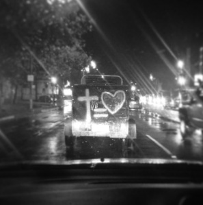 Cross = Love On the streets of Newcastle